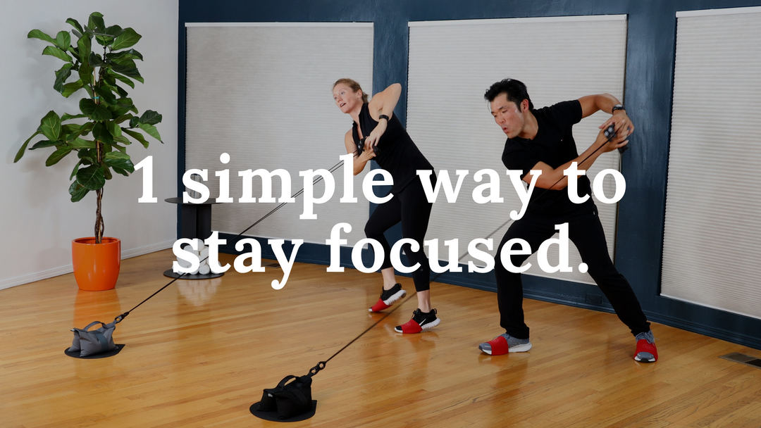 One simple way to improve focus.  Work with your hands.